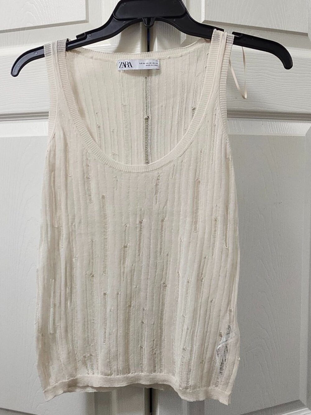 Zara cream tank Top
